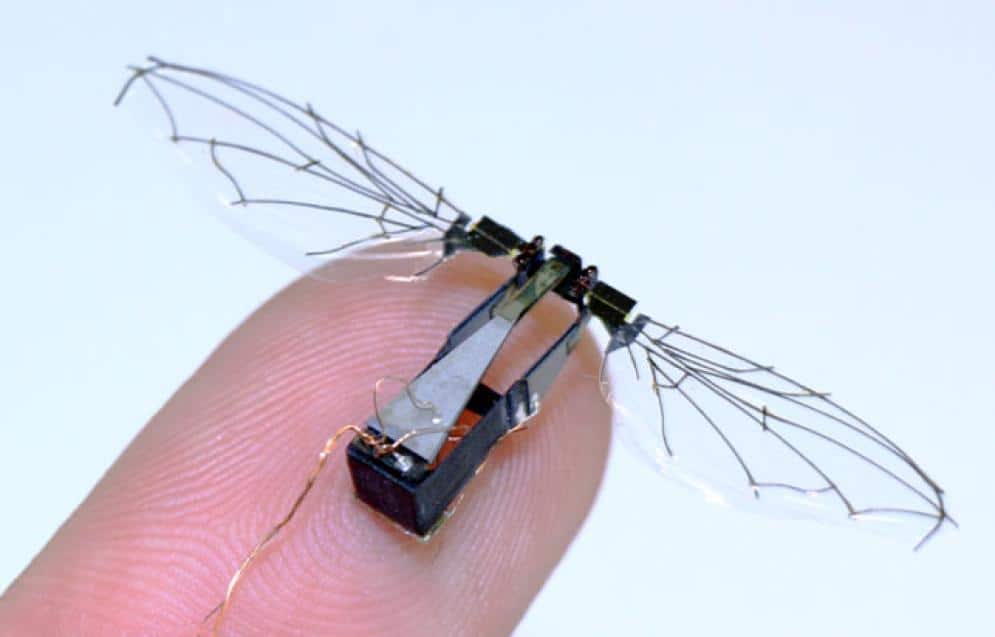 robobee 飛んだり泳いだりする昆虫ロボット