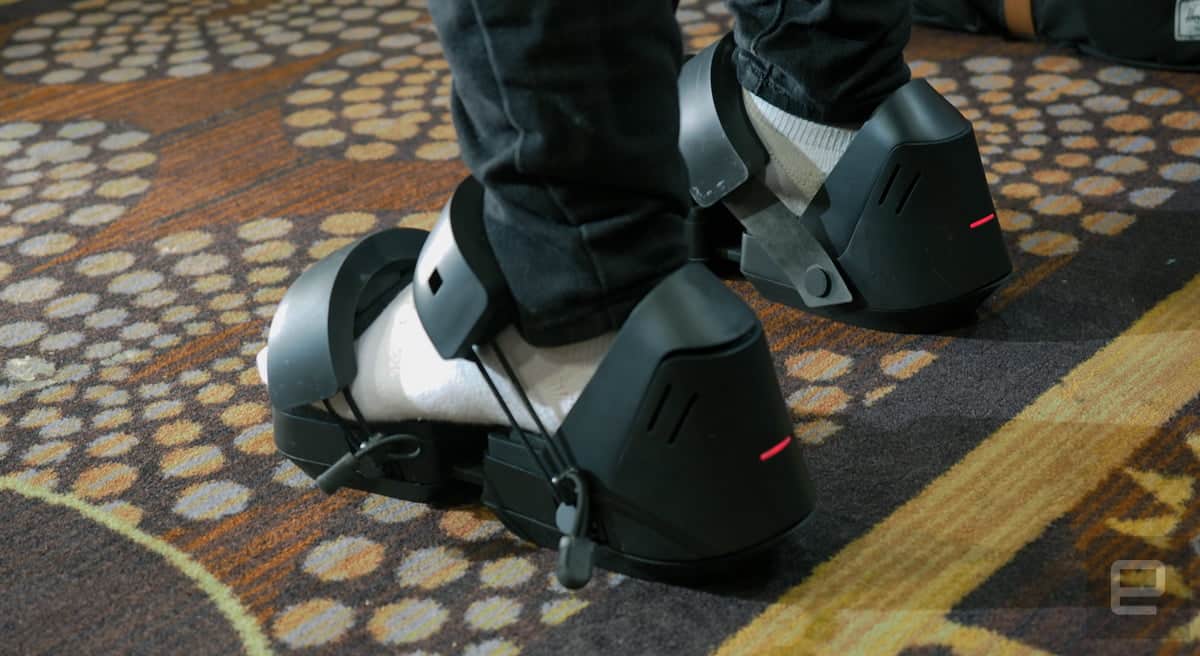 zapatos de realidad virtual