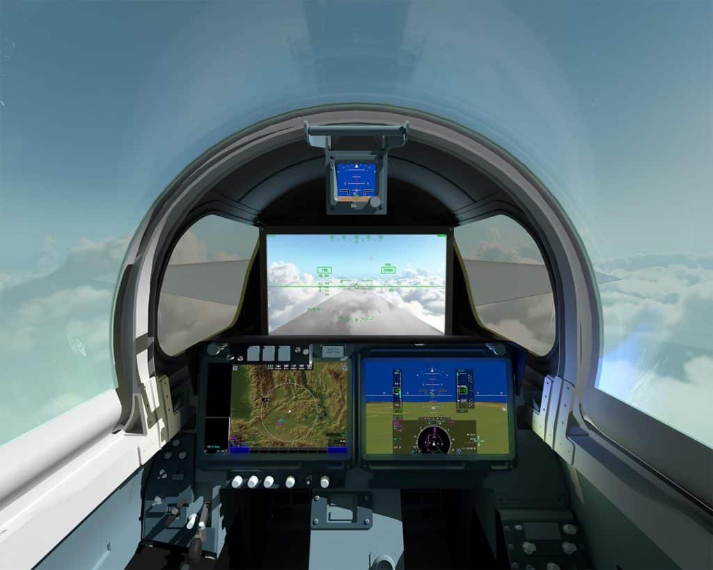 Das Cockpit des Überschalljets X-59