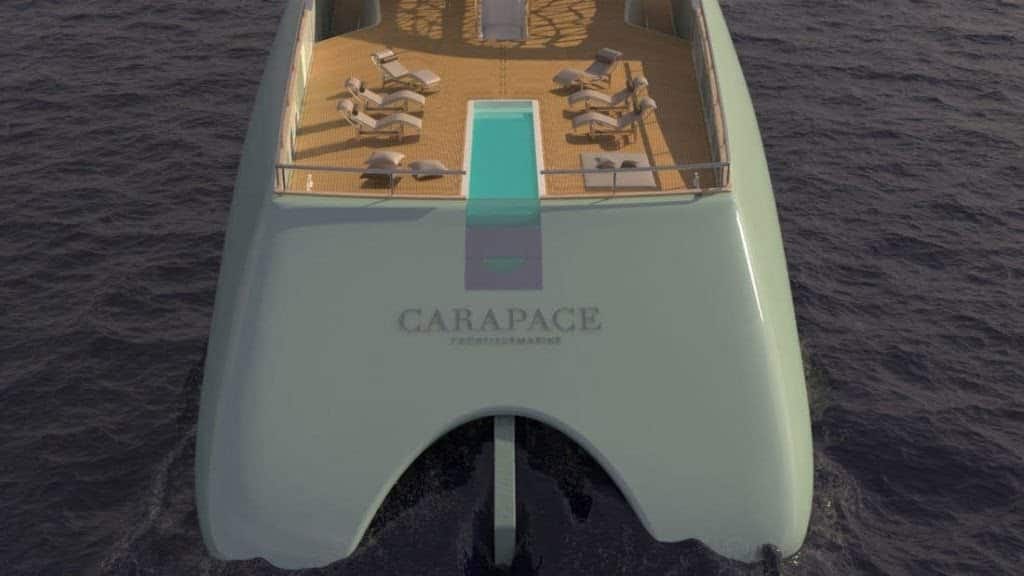 Carapace, die von Elena Nappi entworfene Tauchyacht