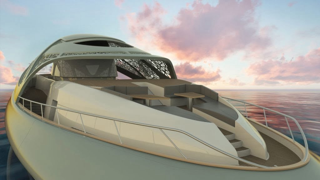 Carapace, die von Elena Nappi entworfene Tauchyacht