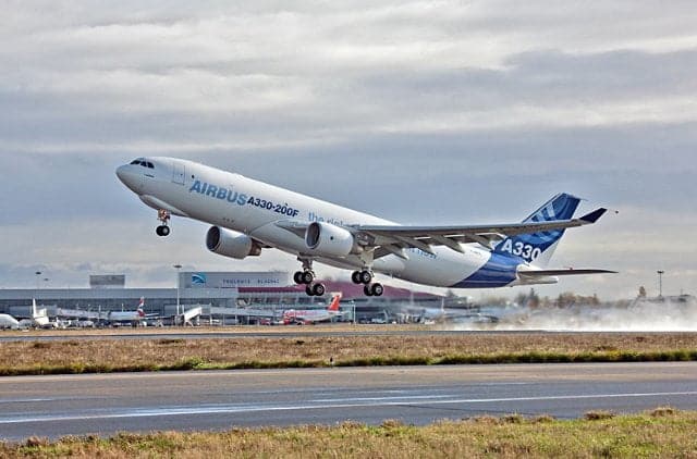 Первый полет A330 200F Airbus