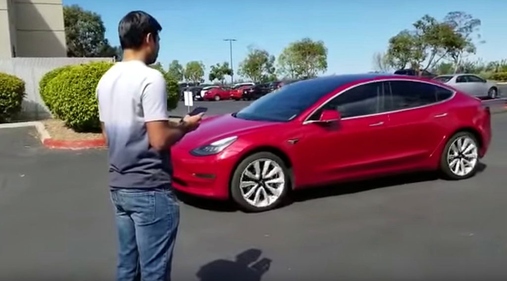 Aplicación de convocatoria mejorada de Tesla modelo 3 1024x568 1