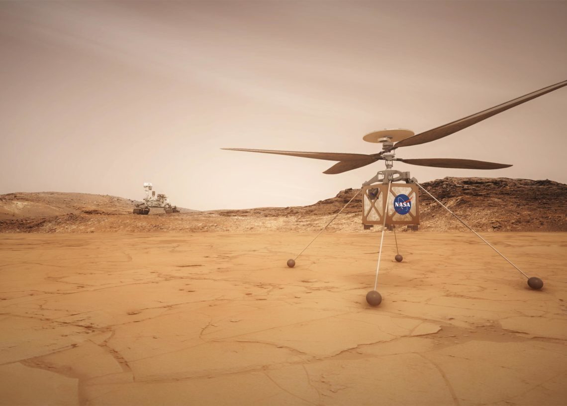 NASA:火星ヘリコプターが他の世界での飛行試験を行う
