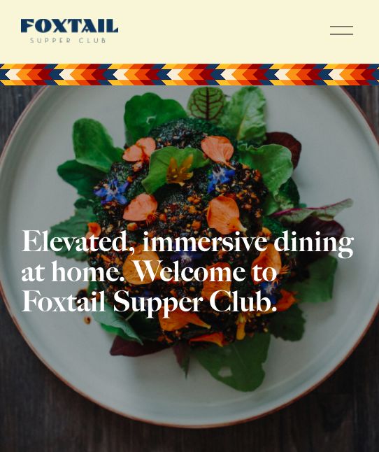 foxtail Supper Club, ristorante a distanza per cene virtuali