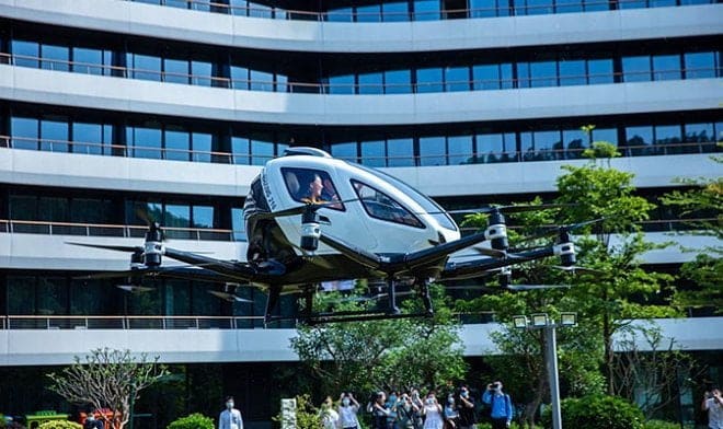 Taxi aérien drones touristiques