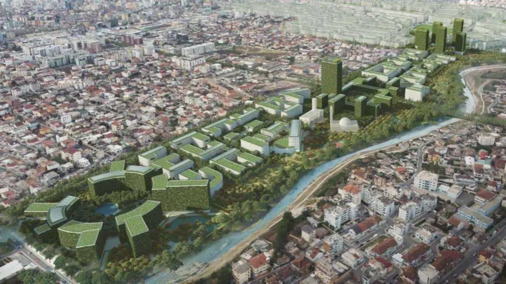 Tirana Riverside, un distretto resistente al coronavirus