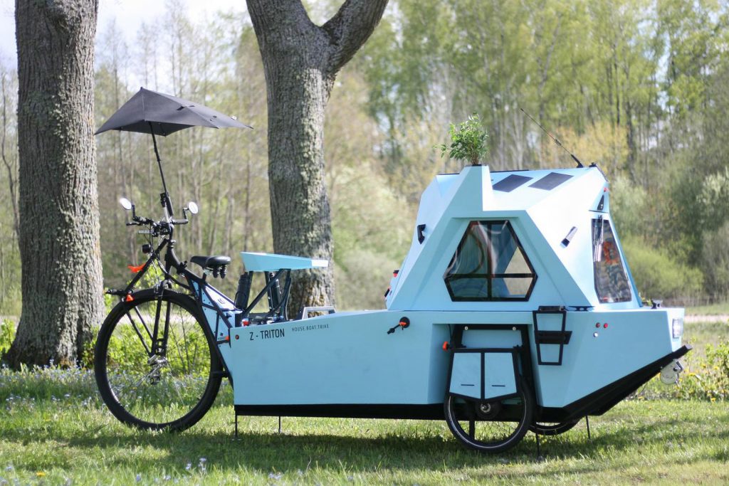 Z-Triton: trike, tiny house e barchetta