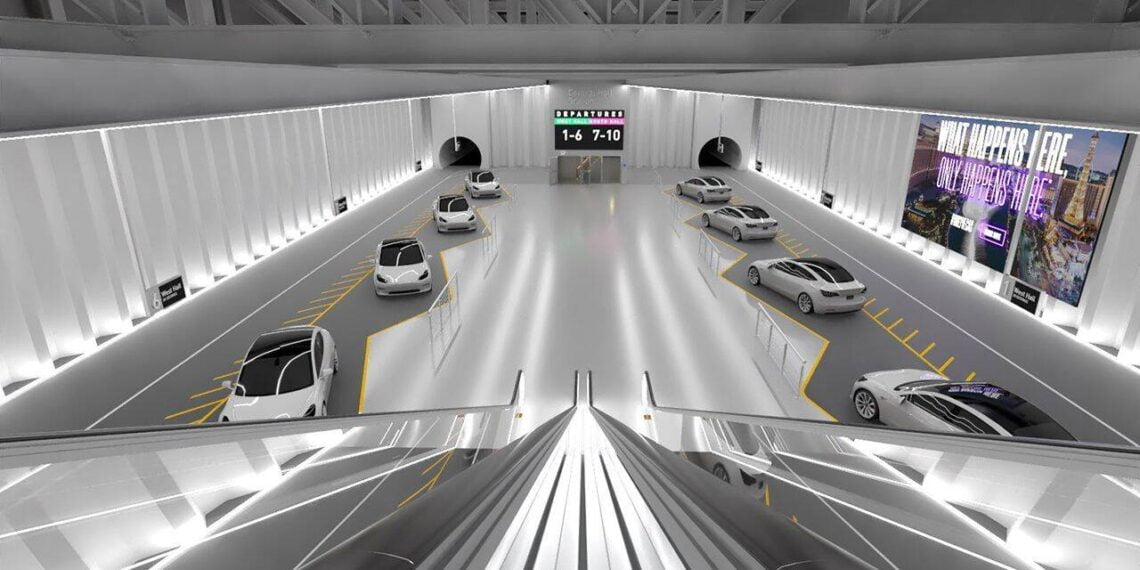 Die futuristische Station von The Boring Company in der Vorschau von Elon Musk