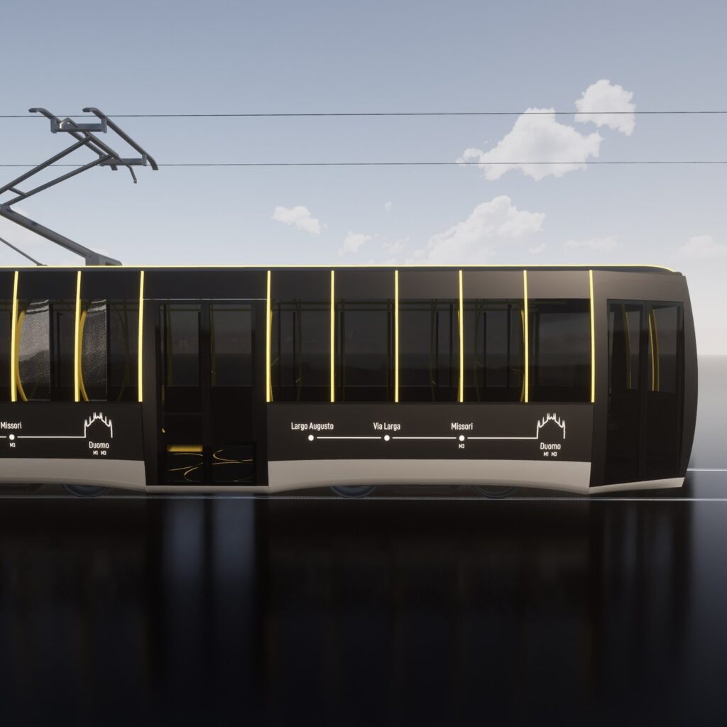 Catwalk, die historische Straßenbahn gegen Covid Mailand