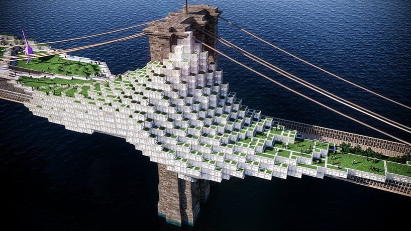 Brooklyn Bluff, una infrastruttura vivente che ripensa il ponte di New York