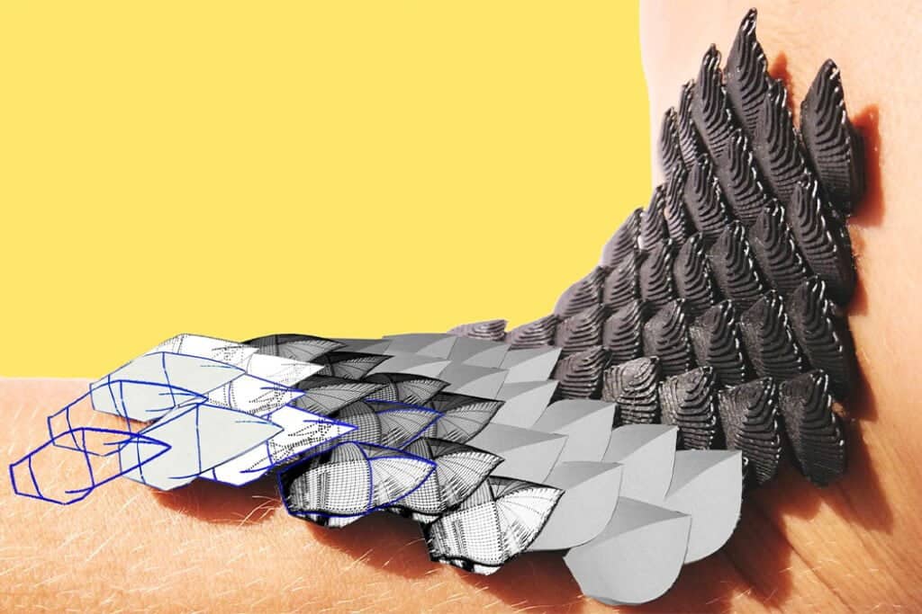 Ortesis biodinámica ESCALADA con diseño generativo