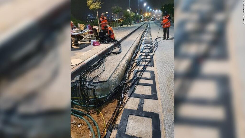 Strada elettrica a Tel Aviv 