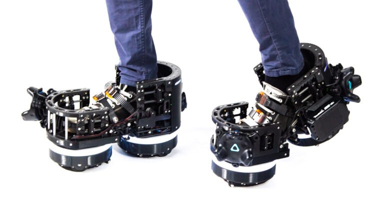 Ekto One di Ekto VR, stivali robotici che permettono di camminare in VR
