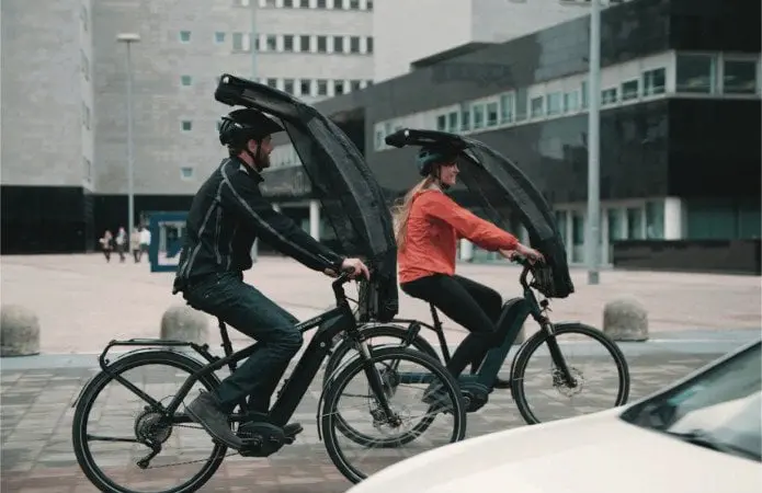BikerTop, ombrello istantaneo per bici