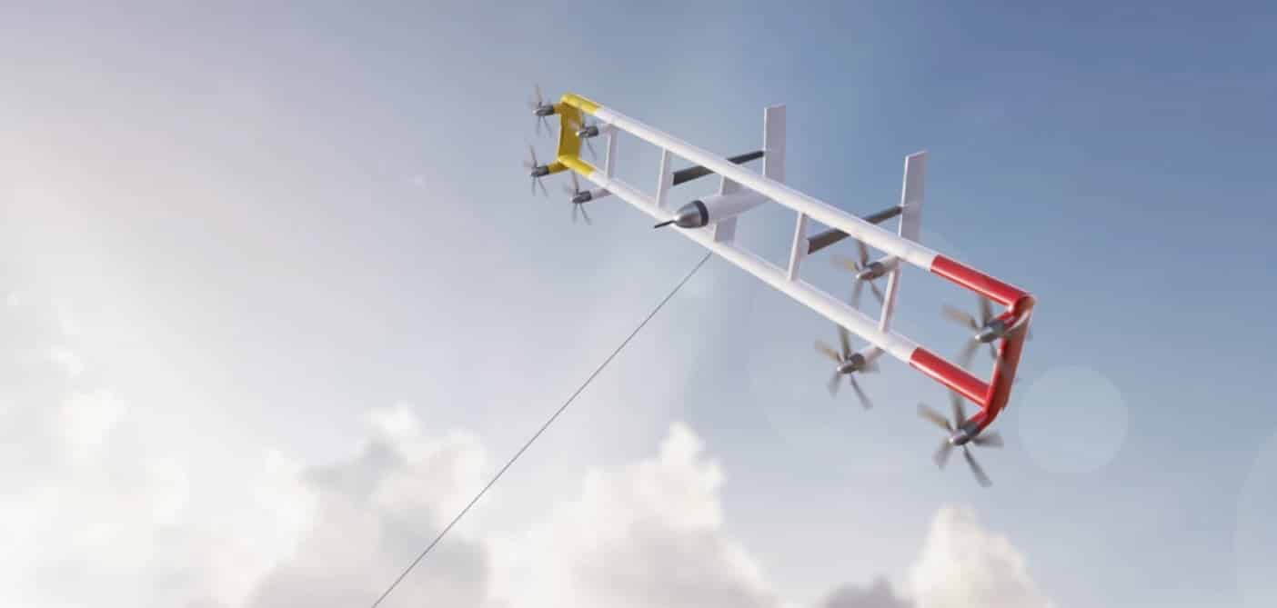 Sortie de l'éolienne cerf-volant KiteKraft