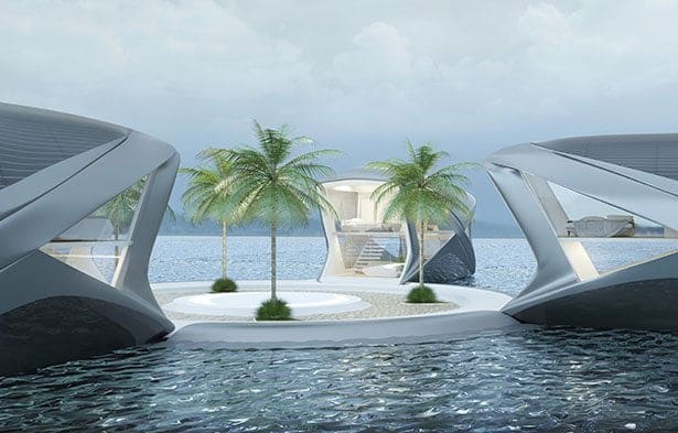Projeto da Comunidade do Oceano, comunidades flutuantes contra a elevação do nível do mar