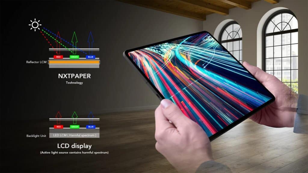 NXTPAPER、カラーEインクディスプレイ