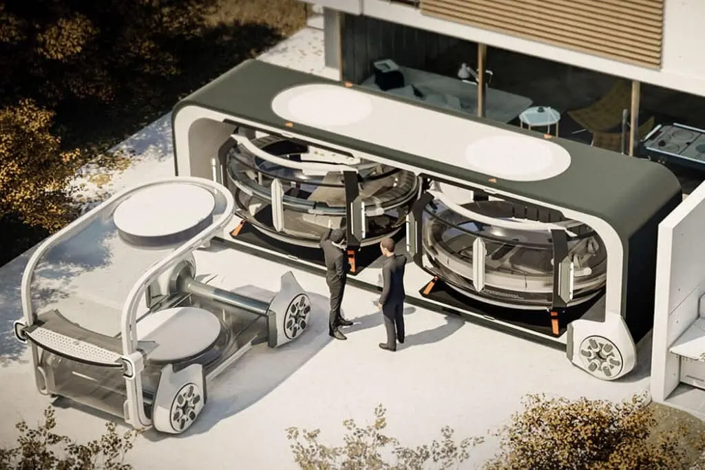 Renault EO, future pod as a mobile room