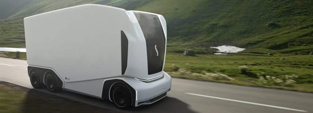 アインライド次世代ポッド自動運転トラック デザインブーム 1800
