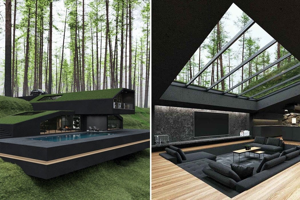 Design moderno, matrice verde: ecco Black Villa | FuturoProssimo