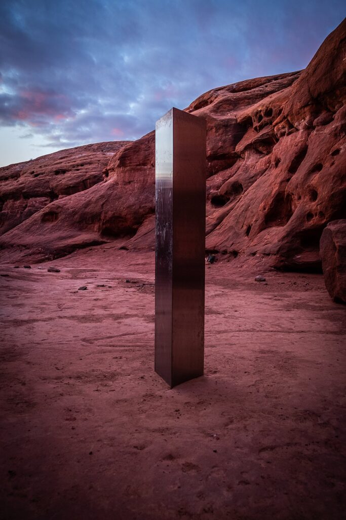 Monolithe du désert de l'Utah Westworld