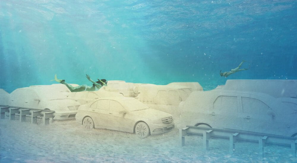 ReefLine, parco pubblico sottomarino a Miami che fa anche da barriera corallina artificiale 