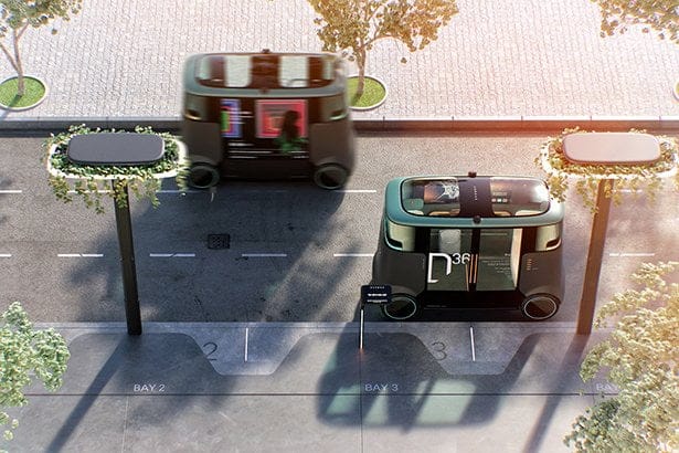 Veículo elétrico modular autônomo PriestmanGoode x Dromos Technologies
