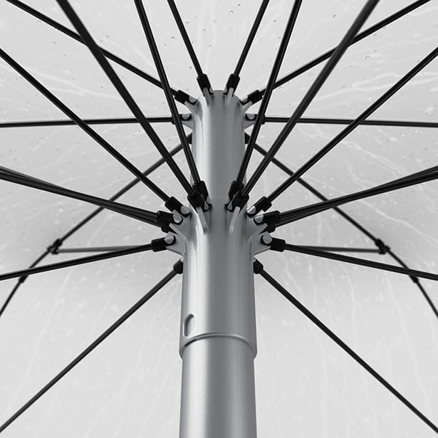 Guarda-chuva que coleta e purifica a água