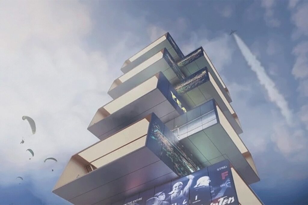 Playscraper, le gratte-ciel de tennis de Carlo Ratti