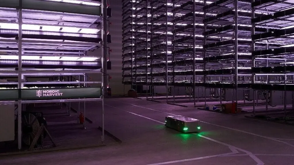 Denmark vertical farm robot