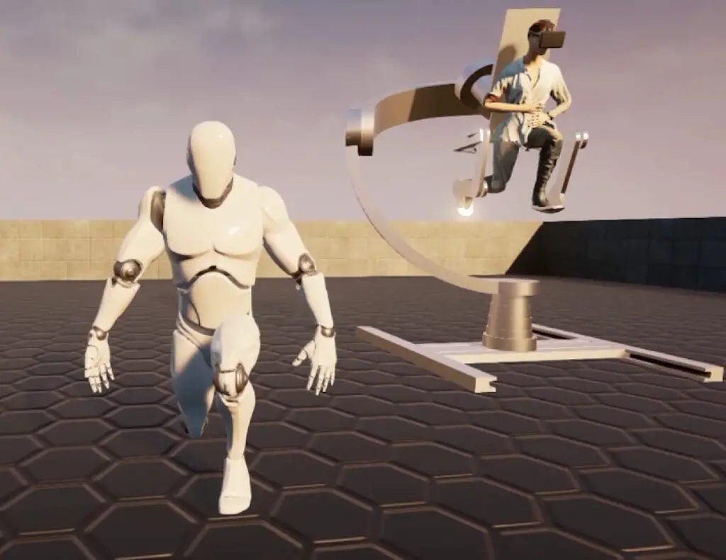Holotron, esoscheletro per camminare in realtà virtuale 