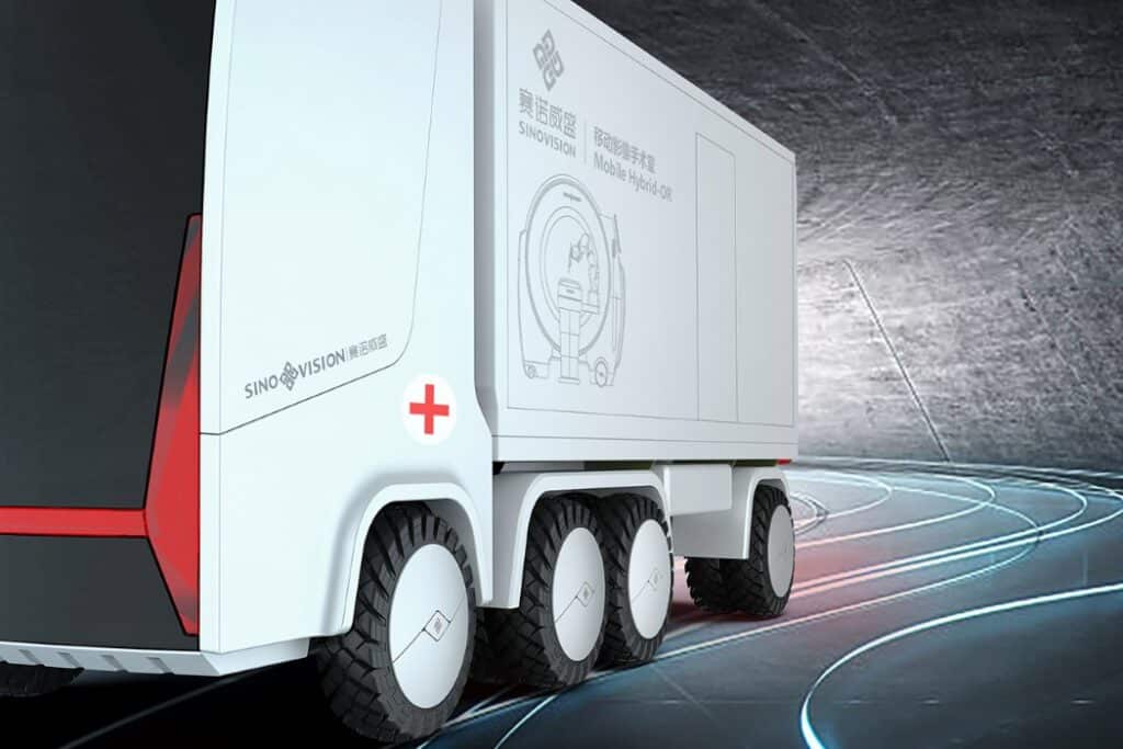 hôpital mobile sur roues