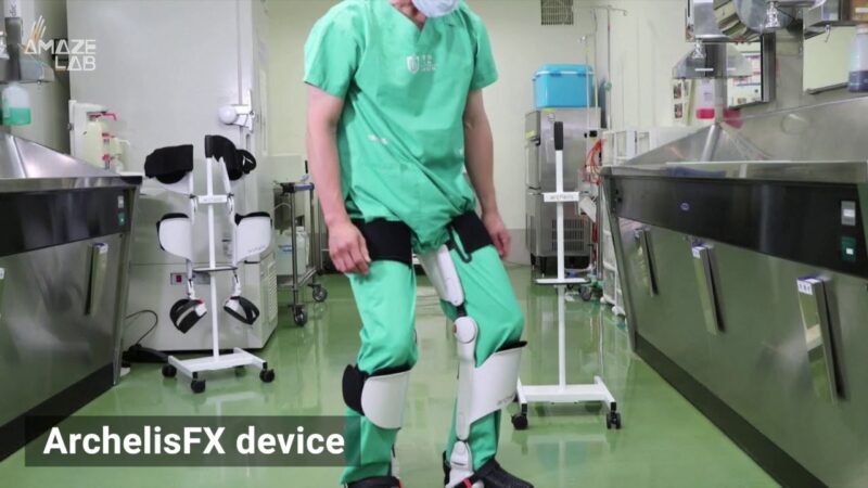 ArchelisFX, exoskeleton chair for standing | Near future