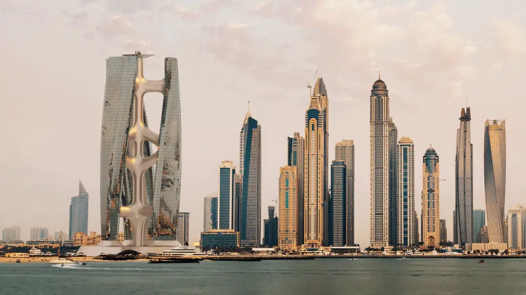 Squall Tower, a skyscraper that rotates with the wind