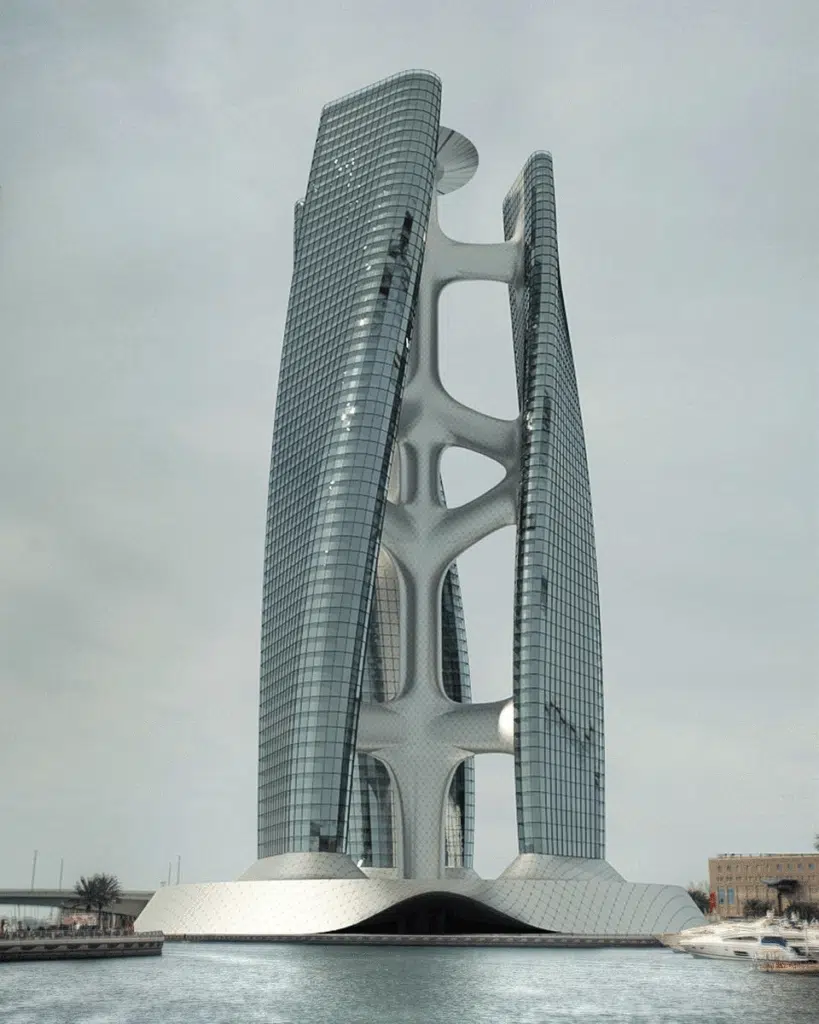 Squall Tower, a skyscraper that rotates with the wind