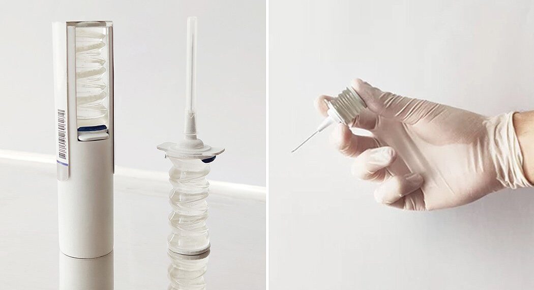 helix, an alternative to the traditional syringe
