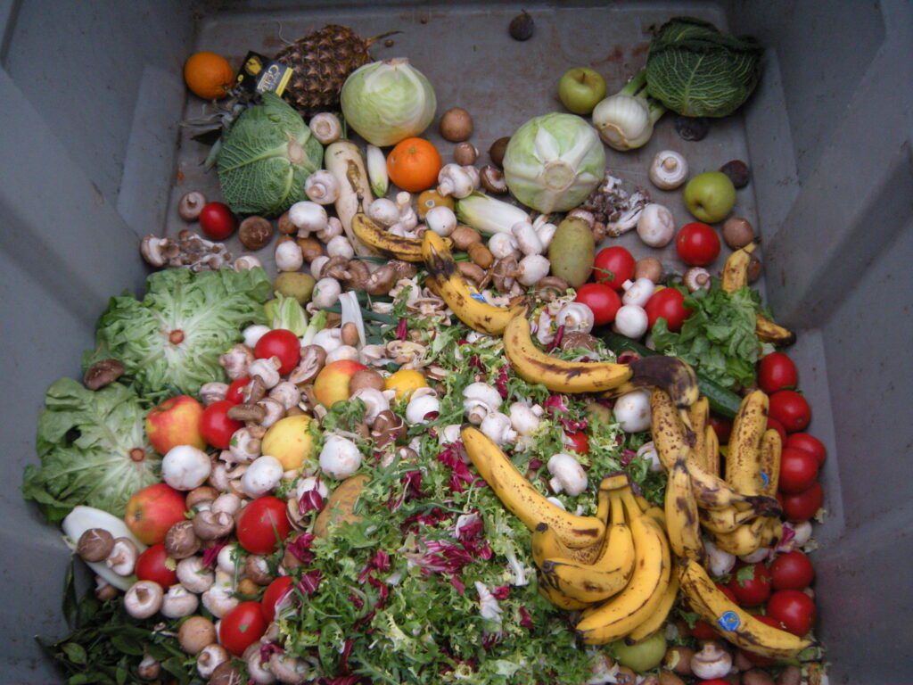 Trashed vegetables in Luxembourg