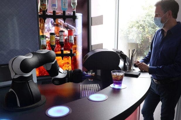 barney bartender robot