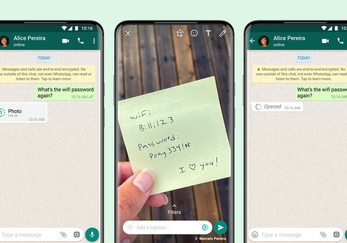 WhatsApp startet Fotos und Videos, die Sie nur einmal ansehen und sie