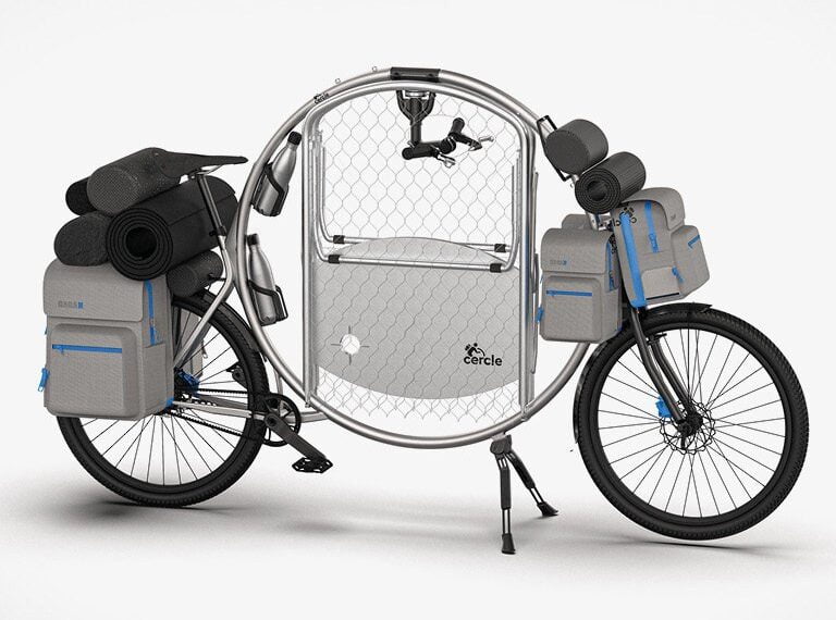 camping-car à vélo