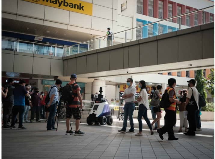 robots in public areas