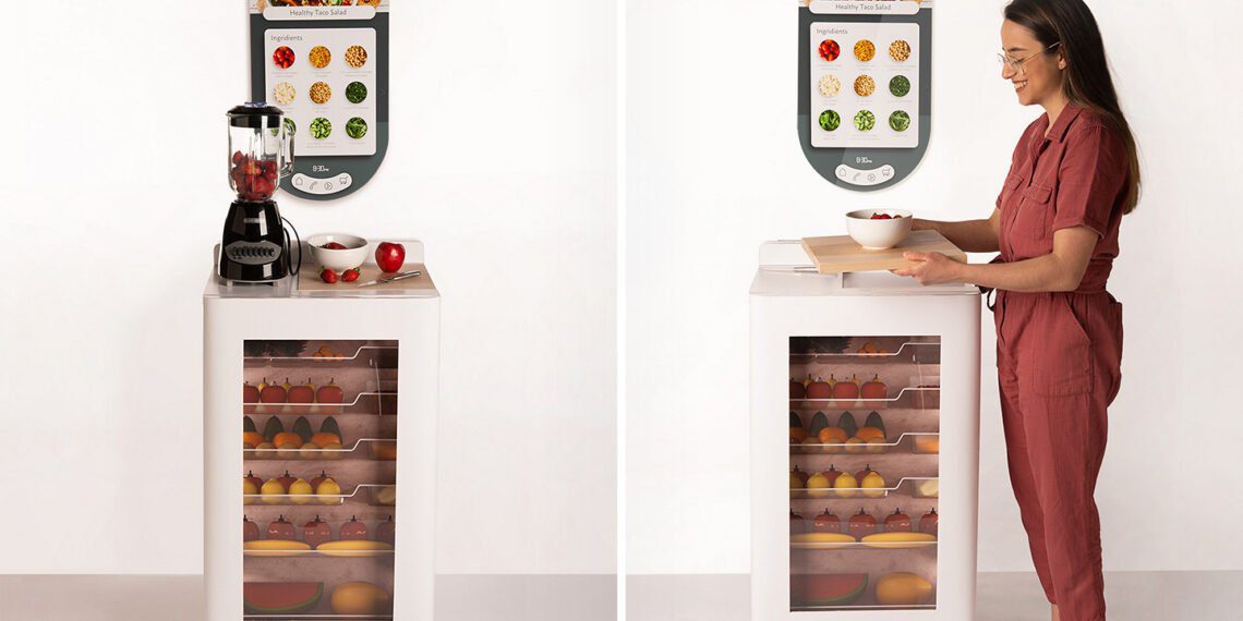 frischer Kühlschrank, Kühlschrank für gesunde Ernährung