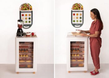 新鮮な冷蔵庫、健康的な食事のための冷蔵庫