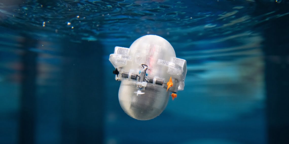 minirobô explora oceano bot CARL