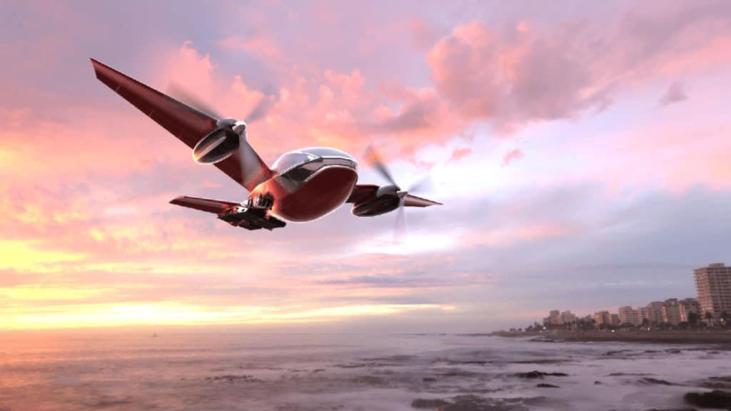 coche volador de biomimetismo