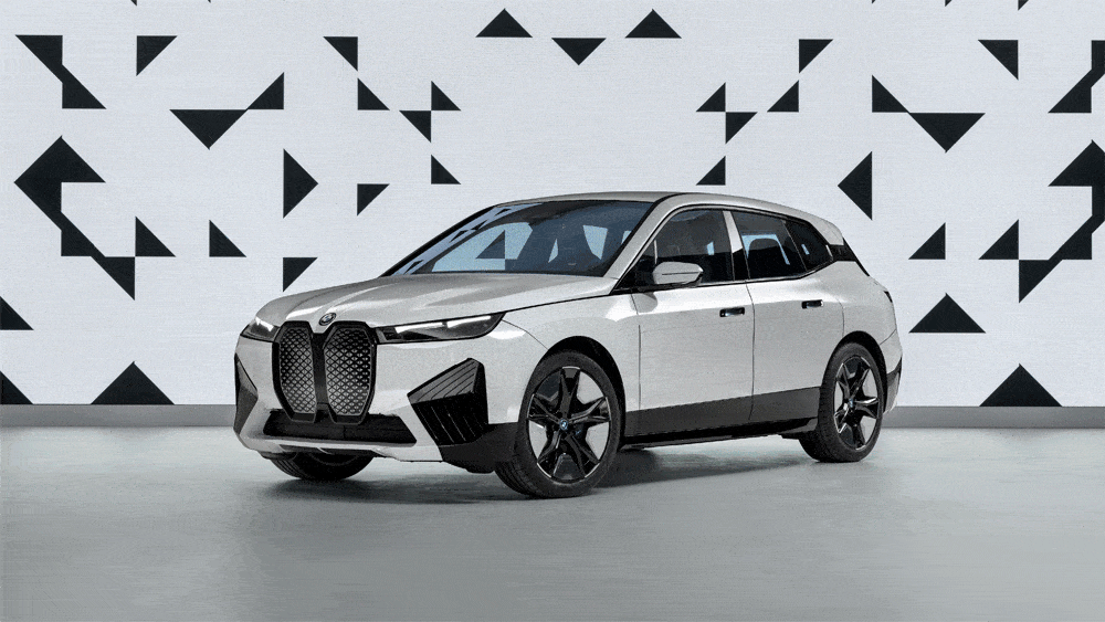 bmw iX меняет цвет