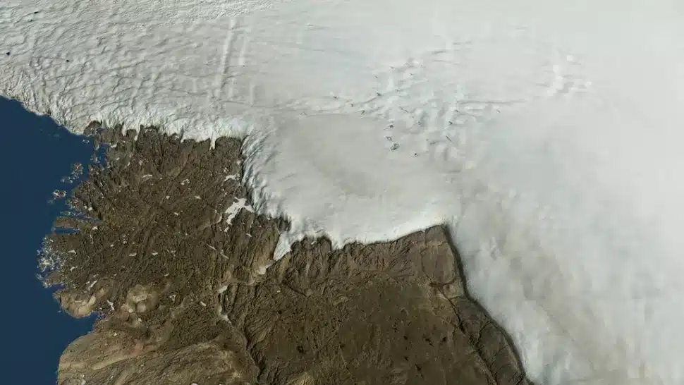 Greenland asteroid crater