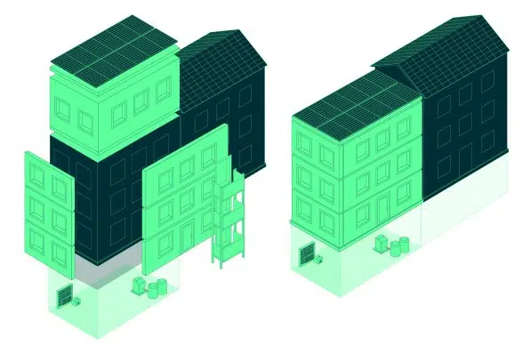 Cobertura de energia pré-fabricada