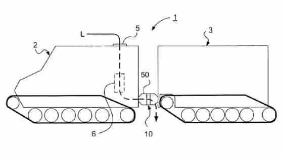 Apple articulated lorry patent